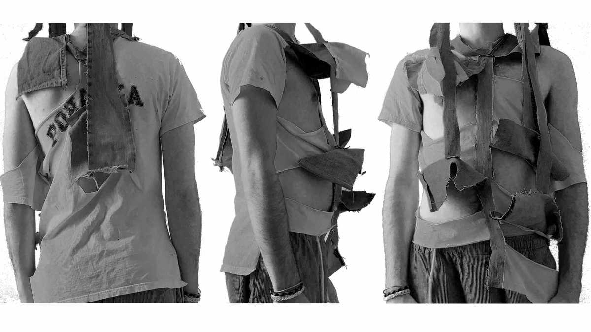 front view distressed clothes